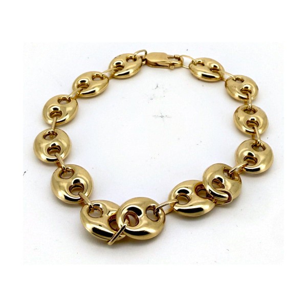 Pulsera calabrote de oro 18k 20 cm